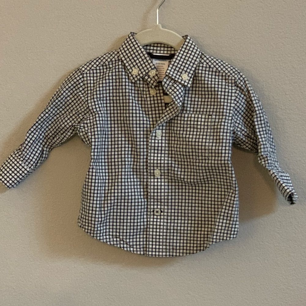 Gymboree checkered button down